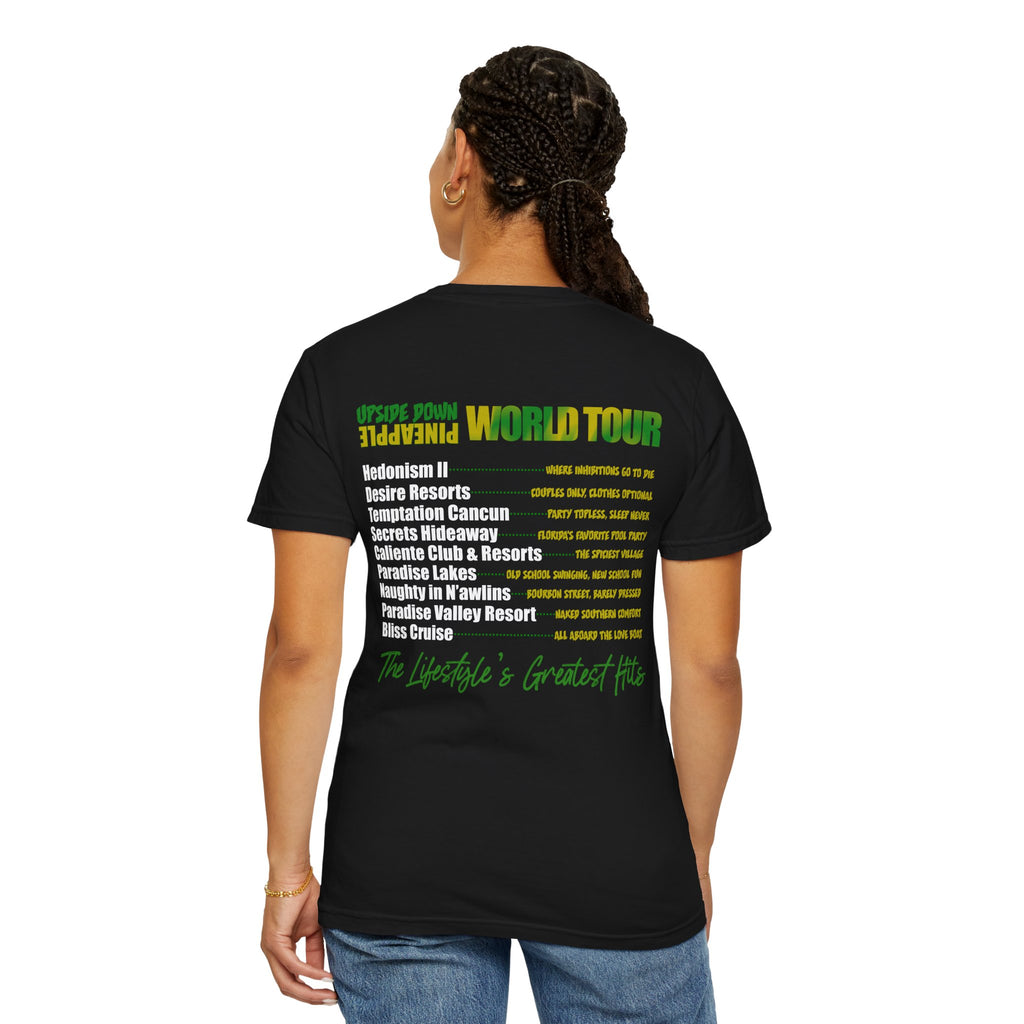Upside Down Pineapple World Tour - Unisex T-Shirt