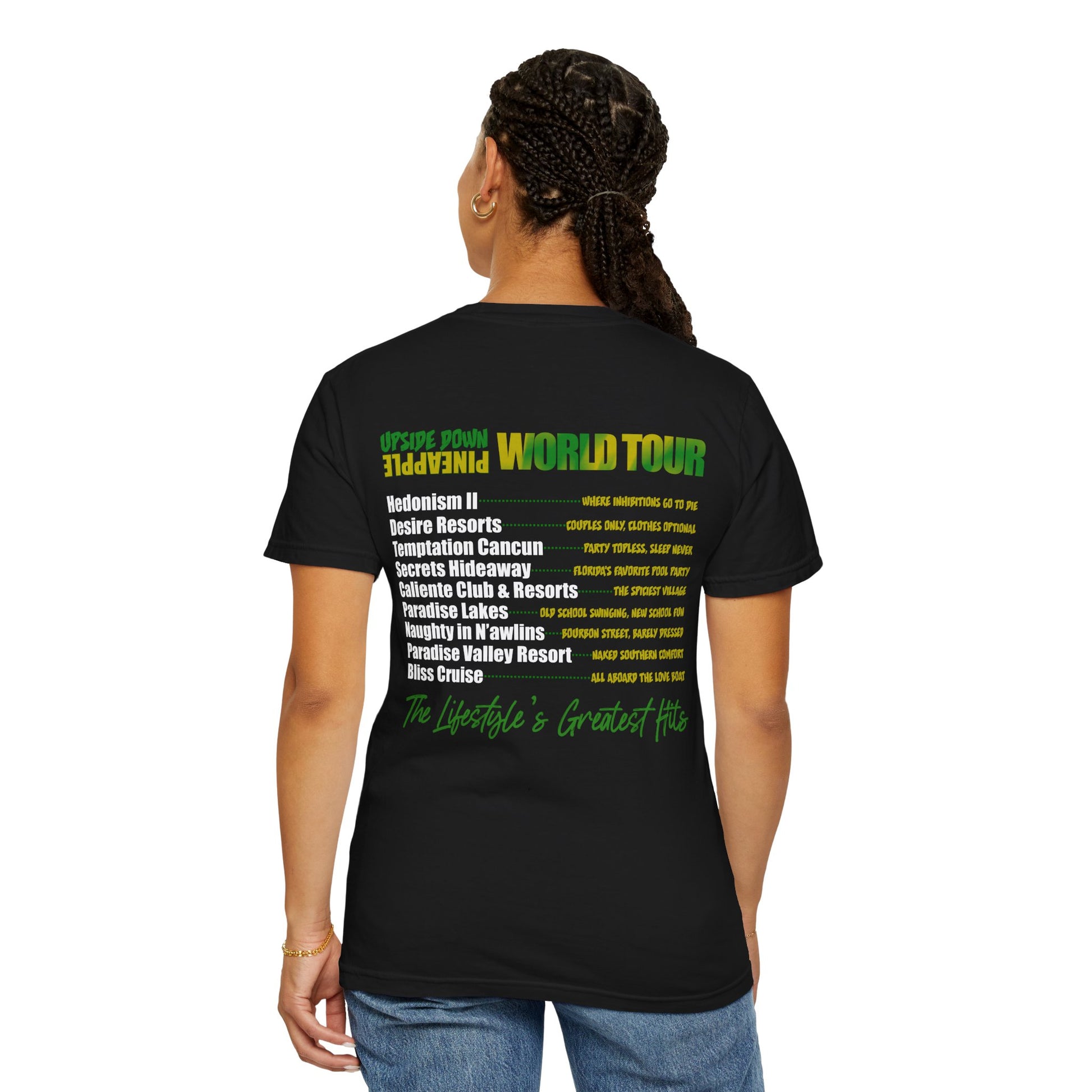 Upside Down Pineapple World Tour - Unisex T-Shirt