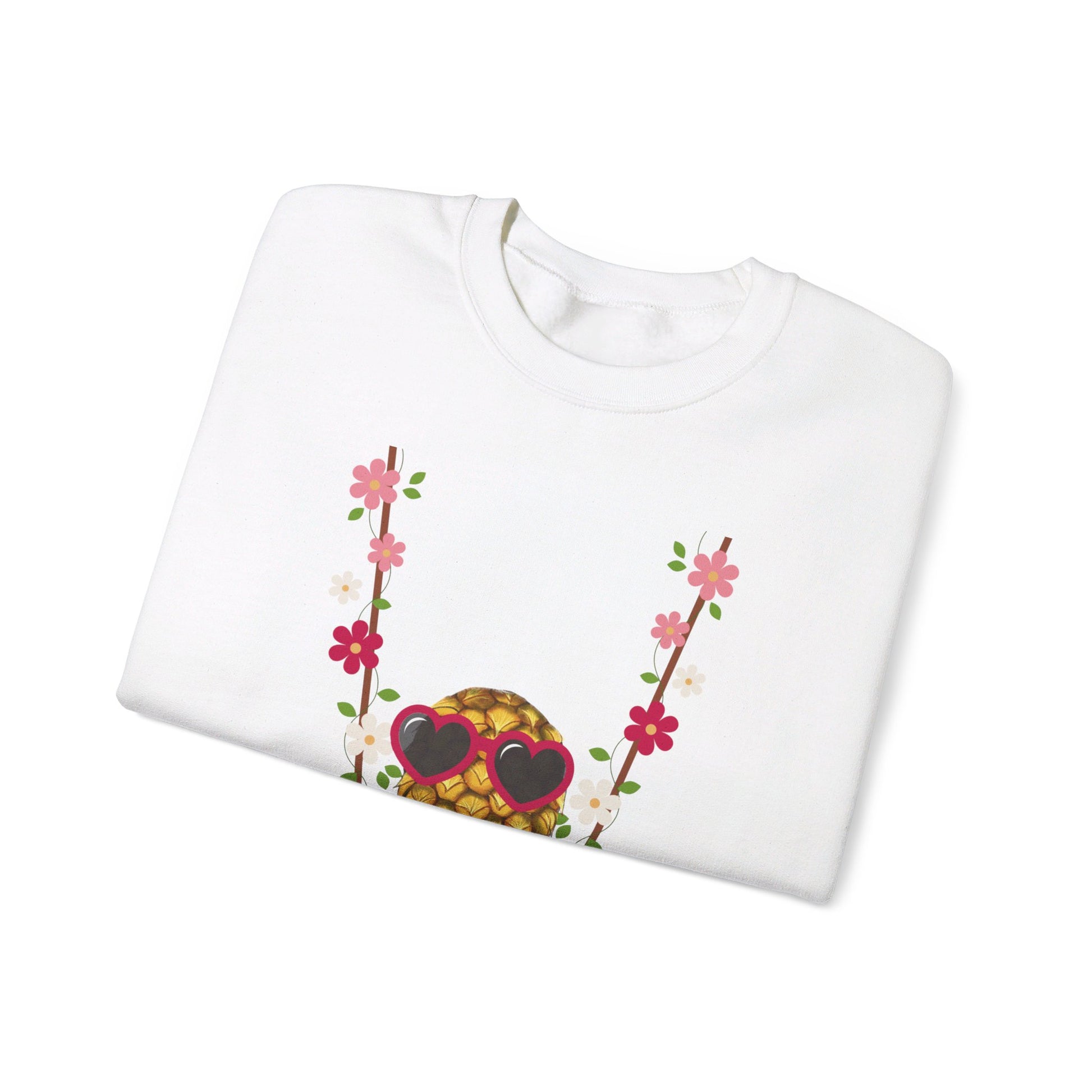 Swinging Floral Pineapple Unisex Heavy Blend™ Crewneck Sweatshirt