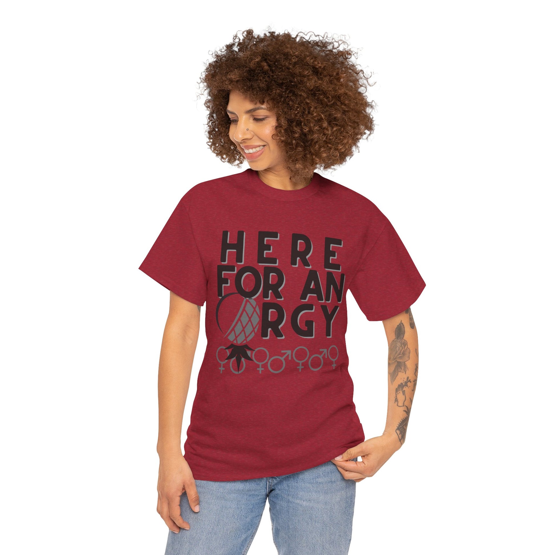 Here for an O R G Y - Unisex Heavy Cotton Tee