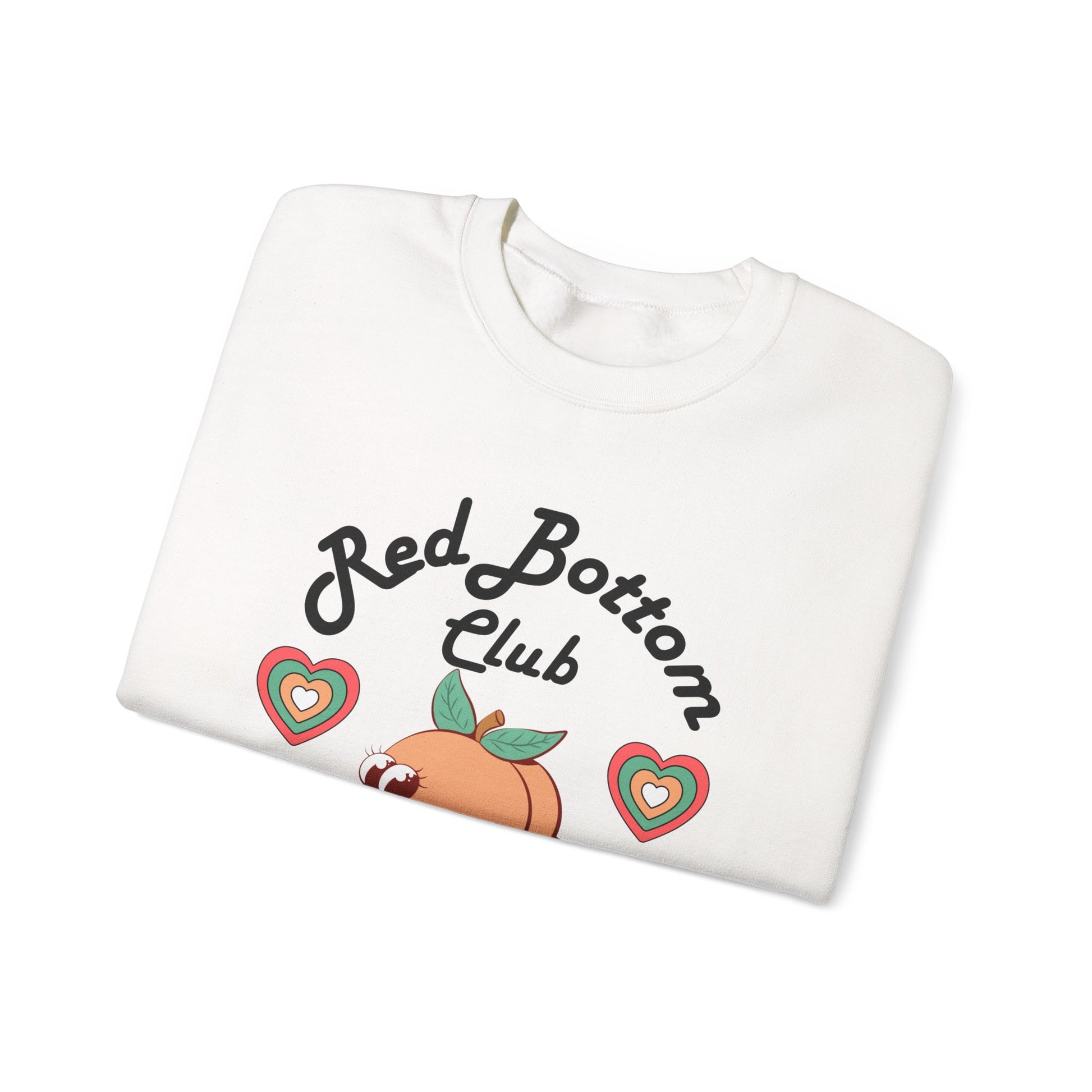 Red Bottom Club Crewneck Sweatshirt, Cozy Streetwear, Unisex Gift, Fun Humor Apparel, Casual Everyday Style, Perfect for Friends