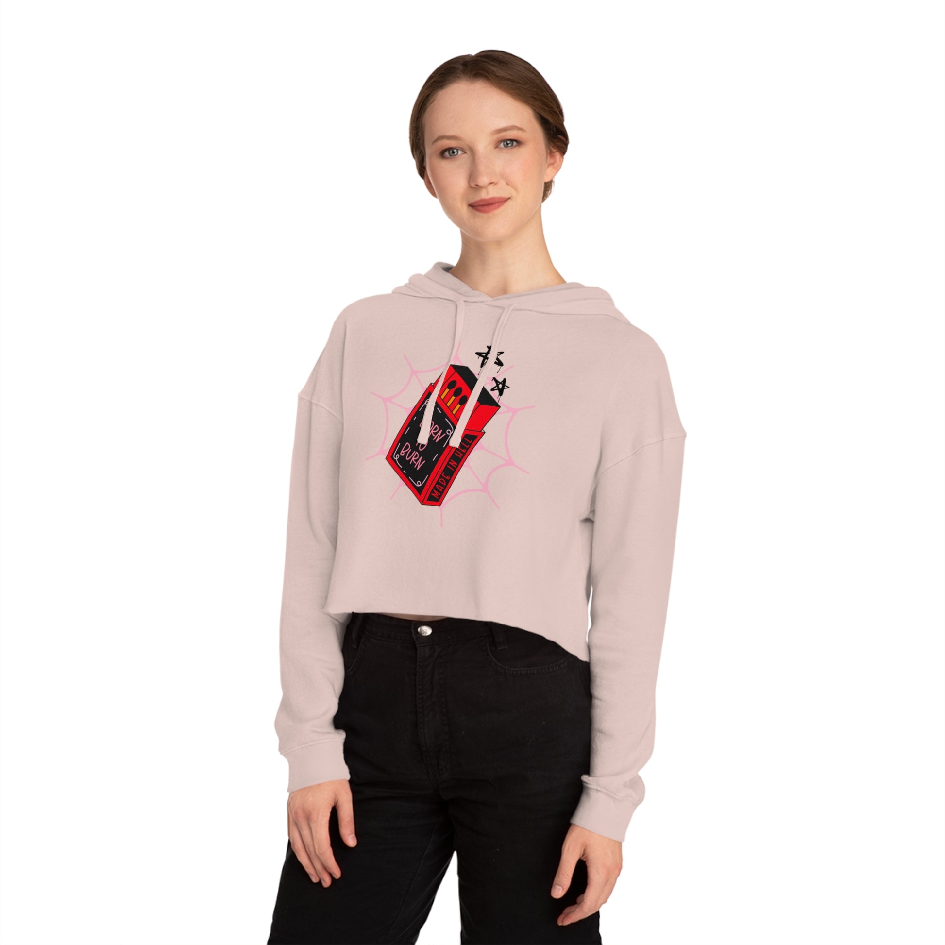 Born to Burn Cropped Hoodie