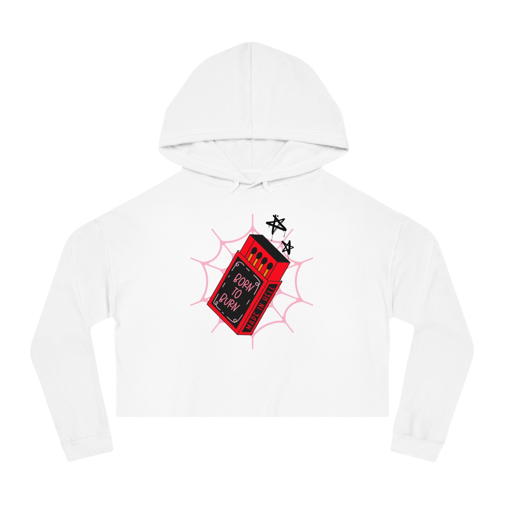 Born to Burn Cropped Hoodie
