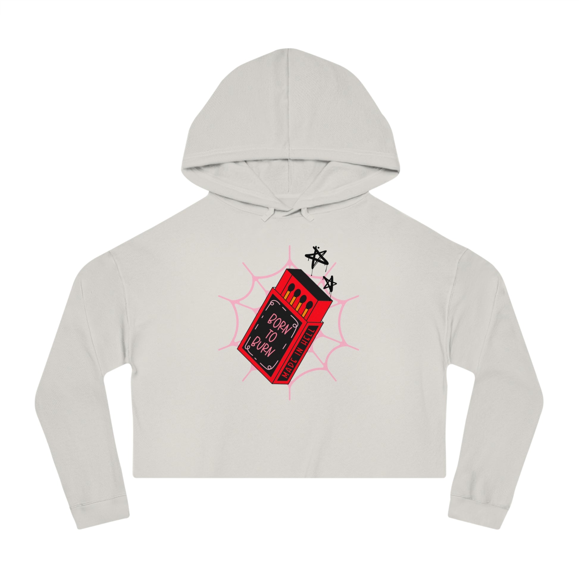 Born to Burn Cropped Hoodie