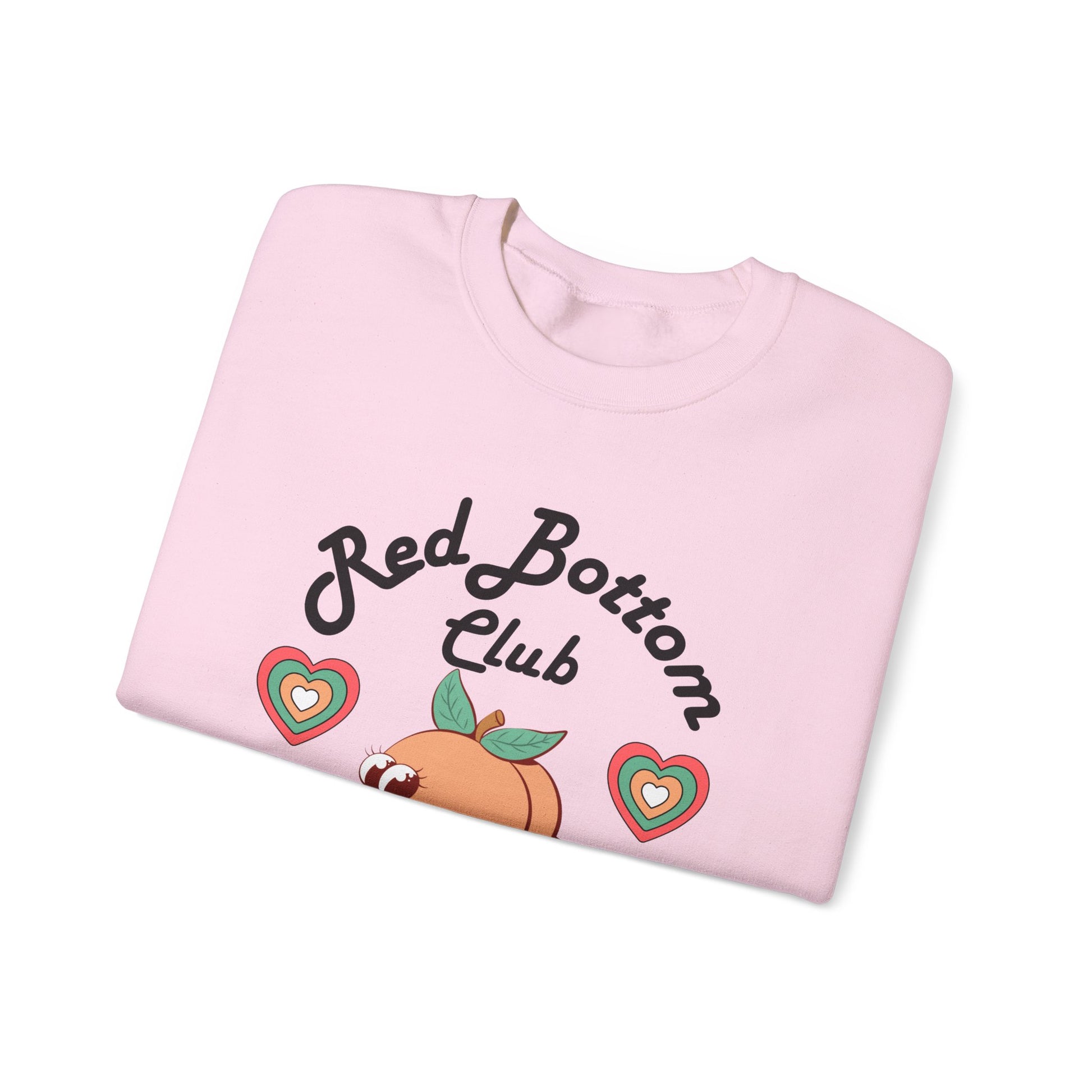 Red Bottom Club Crewneck Sweatshirt, Cozy Streetwear, Unisex Gift, Fun Humor Apparel, Casual Everyday Style, Perfect for Friends
