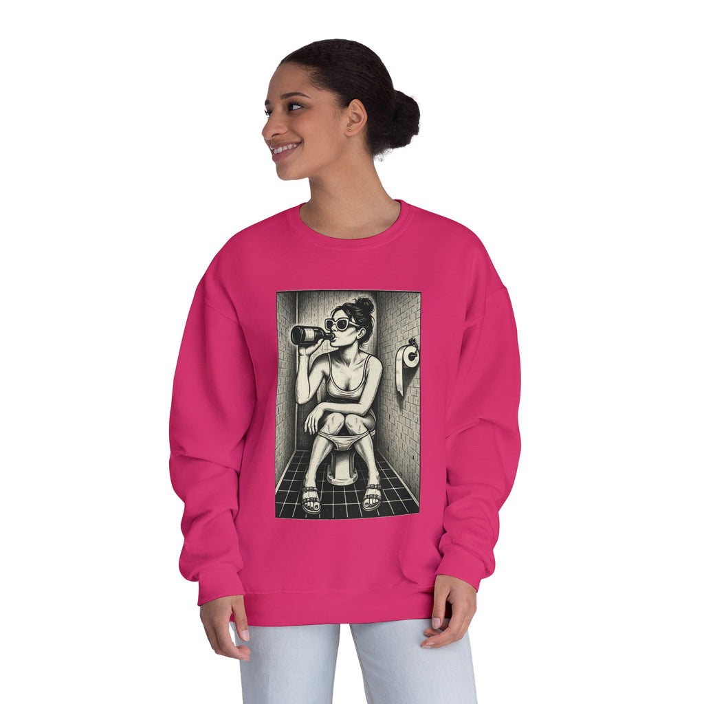 Bathroom Alone Time Crewneck Sweatshirt, Unisex