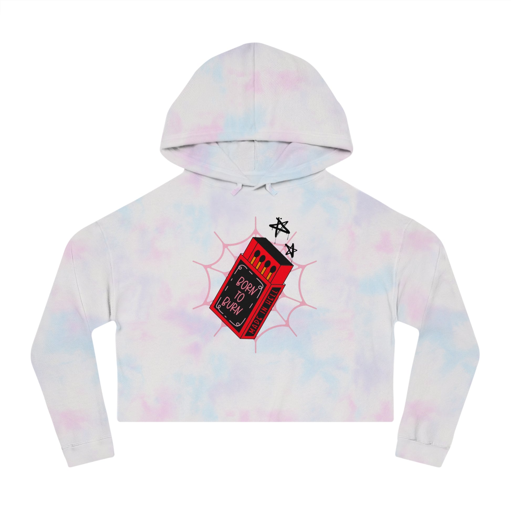 Born to Burn Cropped Hoodie