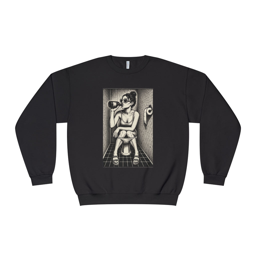 Bathroom Alone Time Crewneck Sweatshirt, Unisex