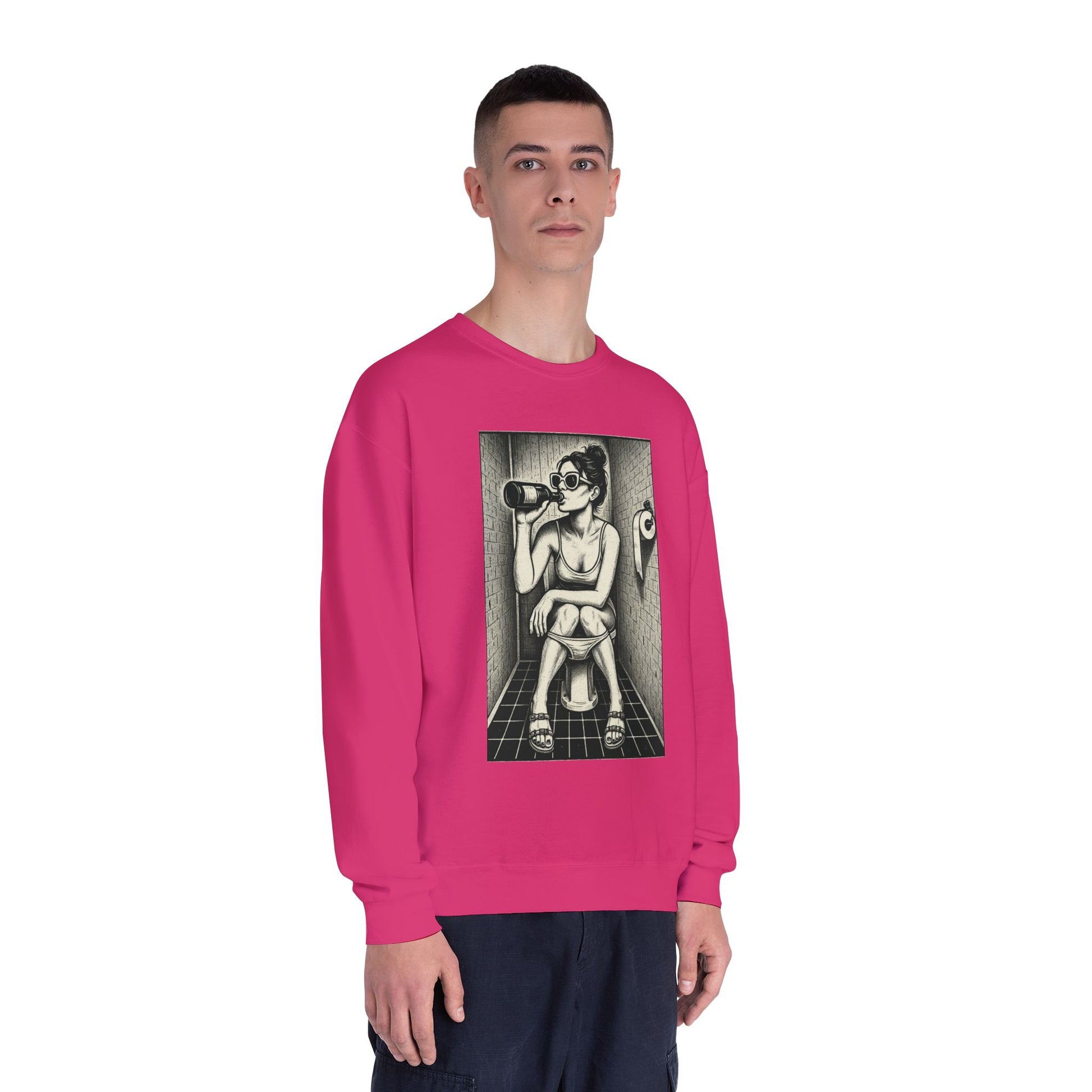 Bathroom Alone Time Crewneck Sweatshirt, Unisex