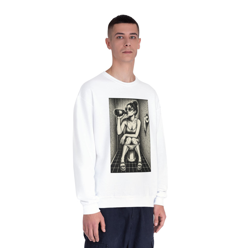 Bathroom Alone Time Crewneck Sweatshirt, Unisex