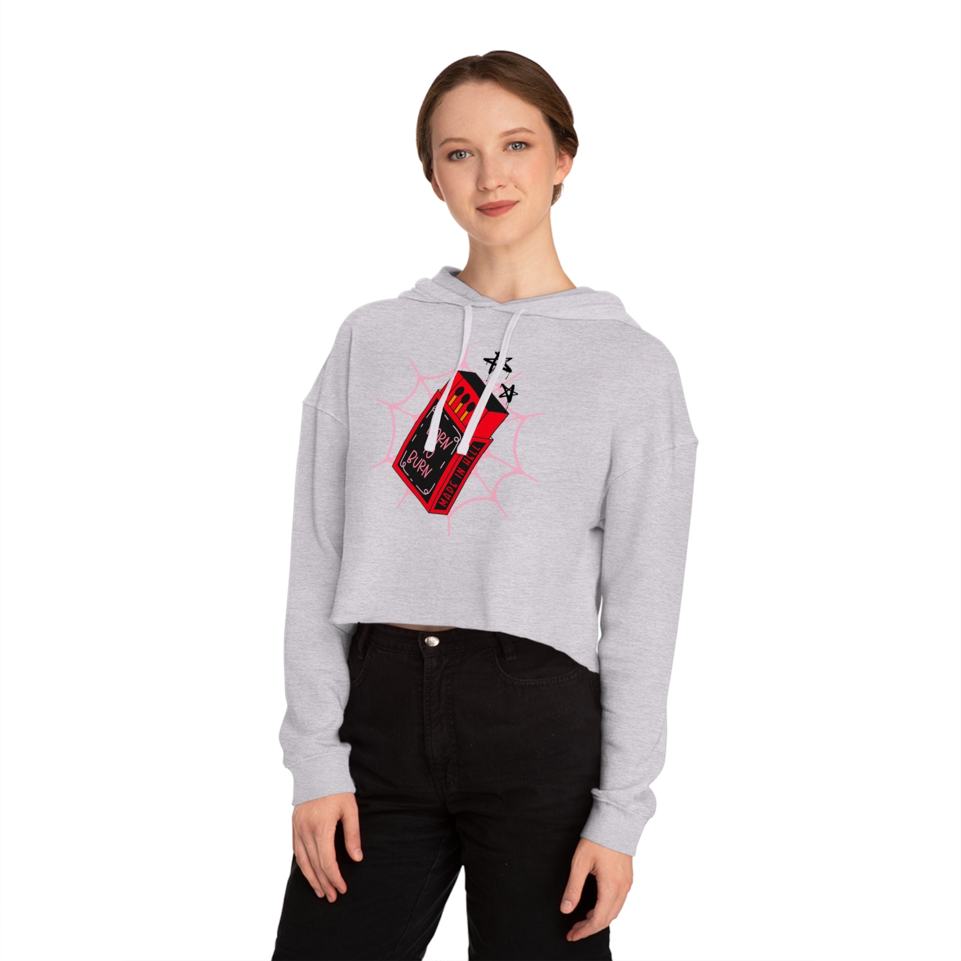 Born to Burn Cropped Hoodie