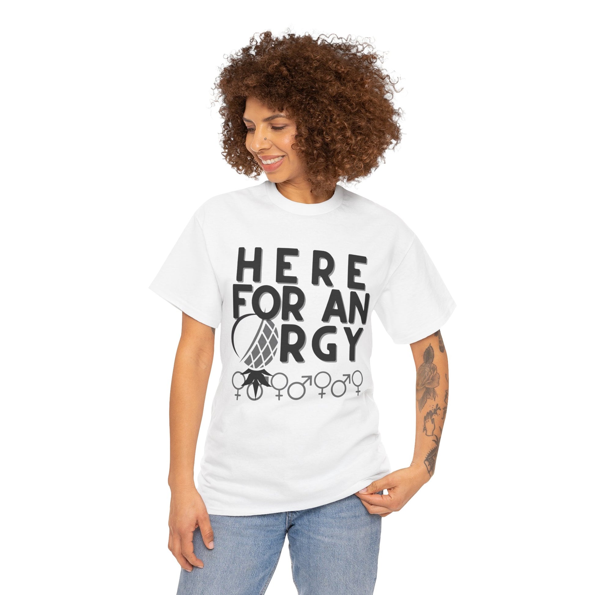 Here for an O R G Y - Unisex Heavy Cotton Tee