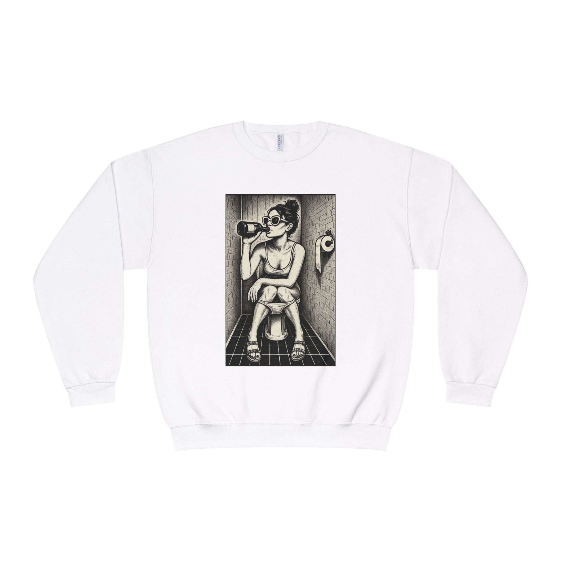 Bathroom Alone Time Crewneck Sweatshirt, Unisex