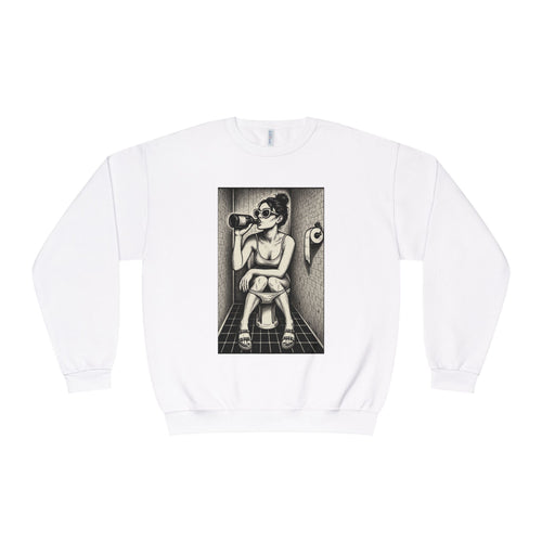 Bathroom Alone Time Crewneck Sweatshirt, Unisex