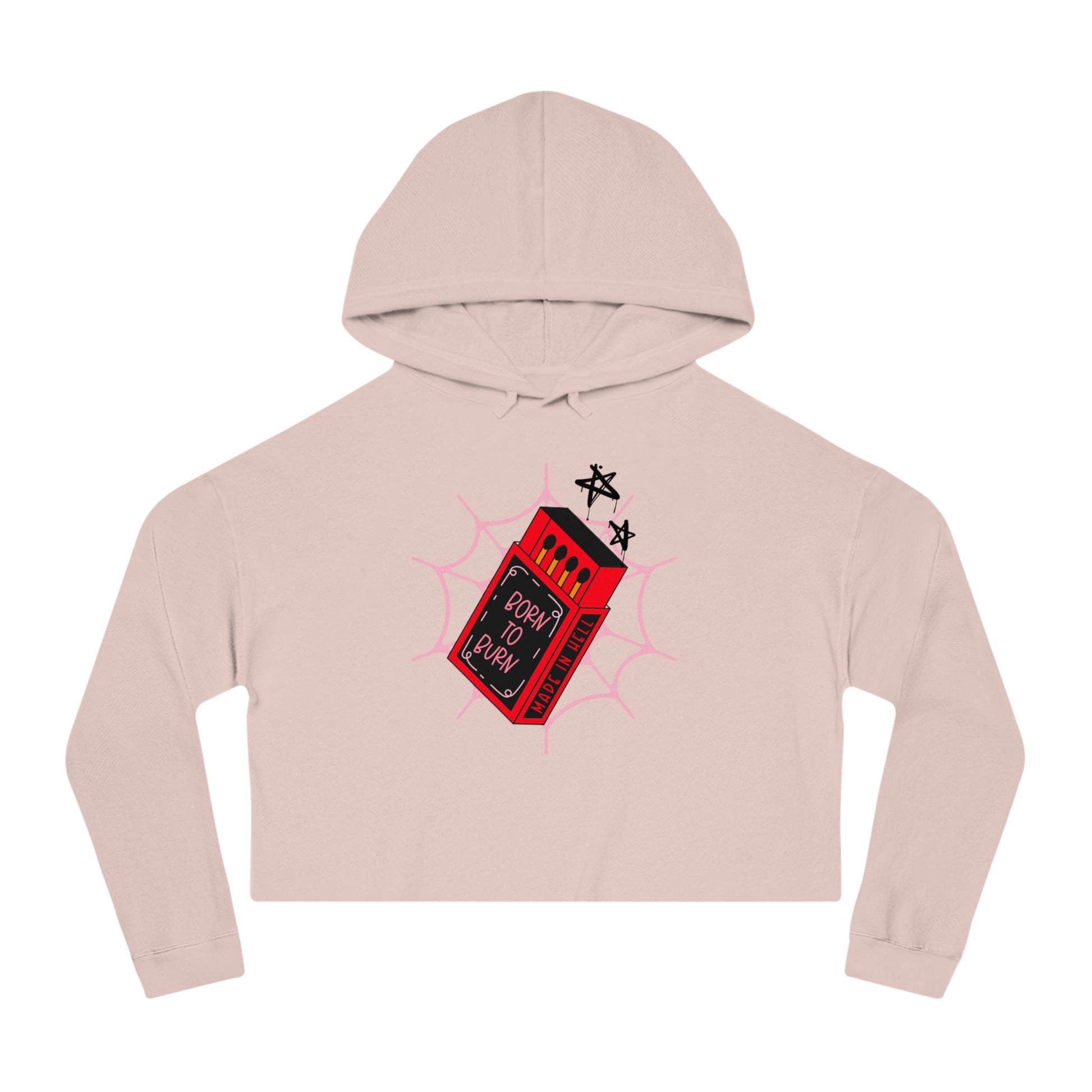 Born to Burn Cropped Hoodie