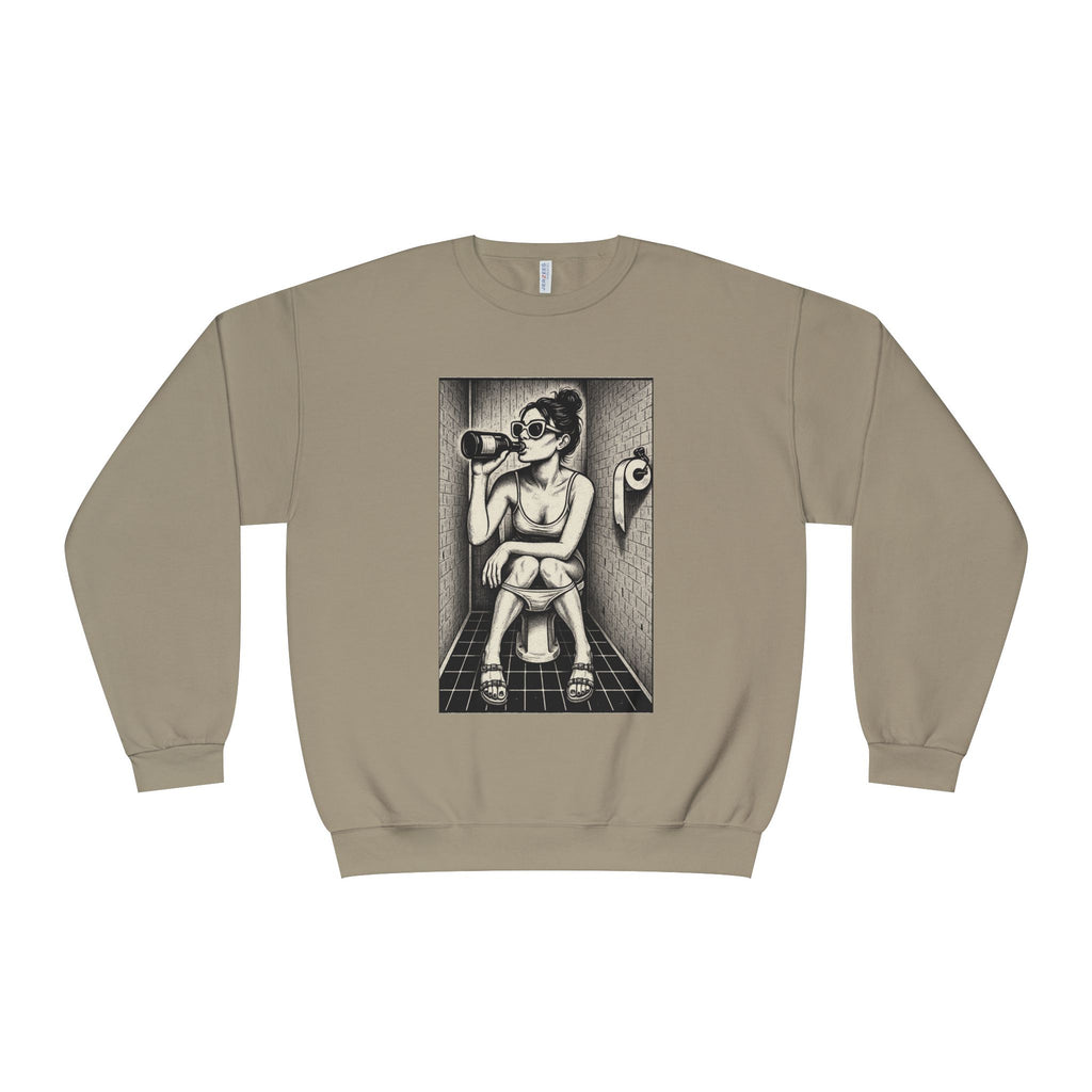 Bathroom Alone Time Crewneck Sweatshirt, Unisex