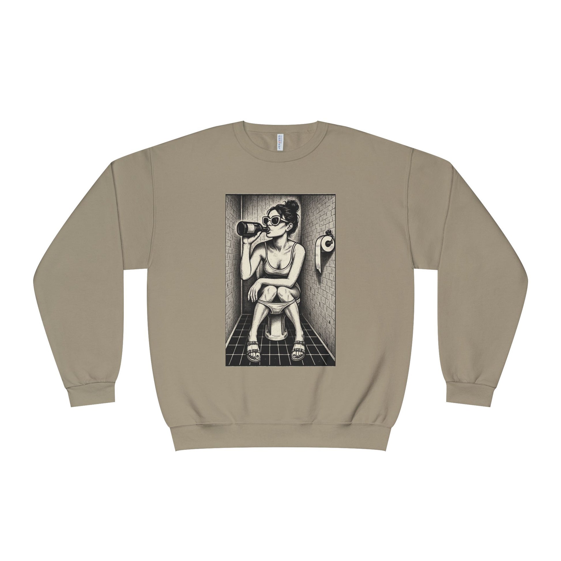 Bathroom Alone Time Crewneck Sweatshirt, Unisex