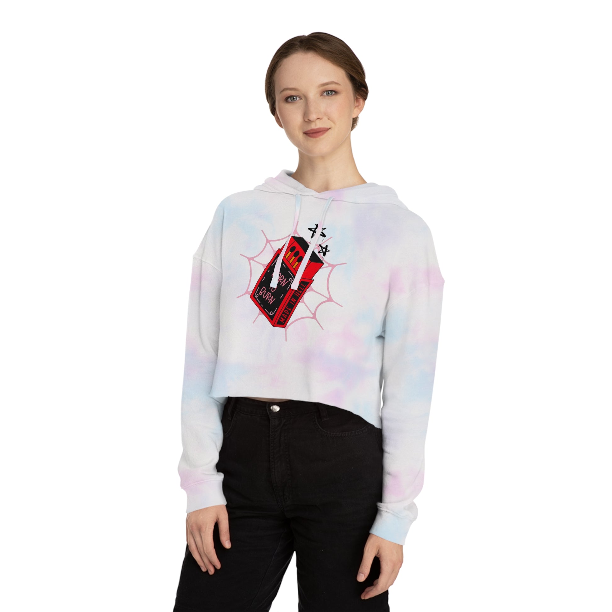 Born to Burn Cropped Hoodie