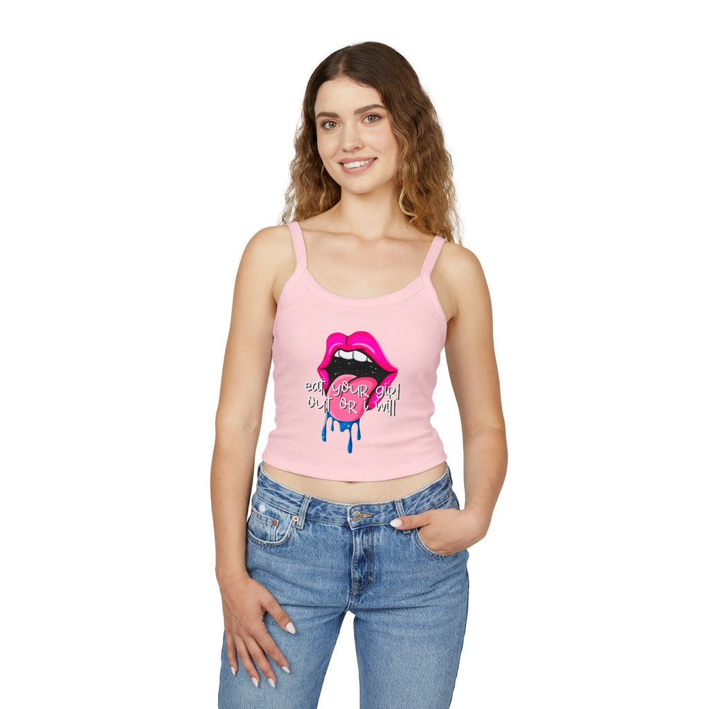 Eat Her or I Will - Spaghetti Strap Tank Top