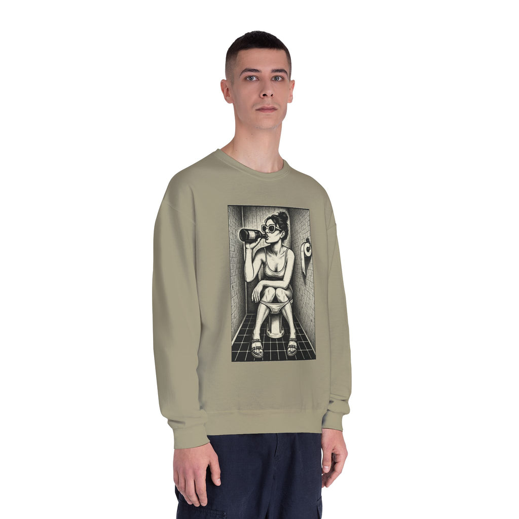 Bathroom Alone Time Crewneck Sweatshirt, Unisex