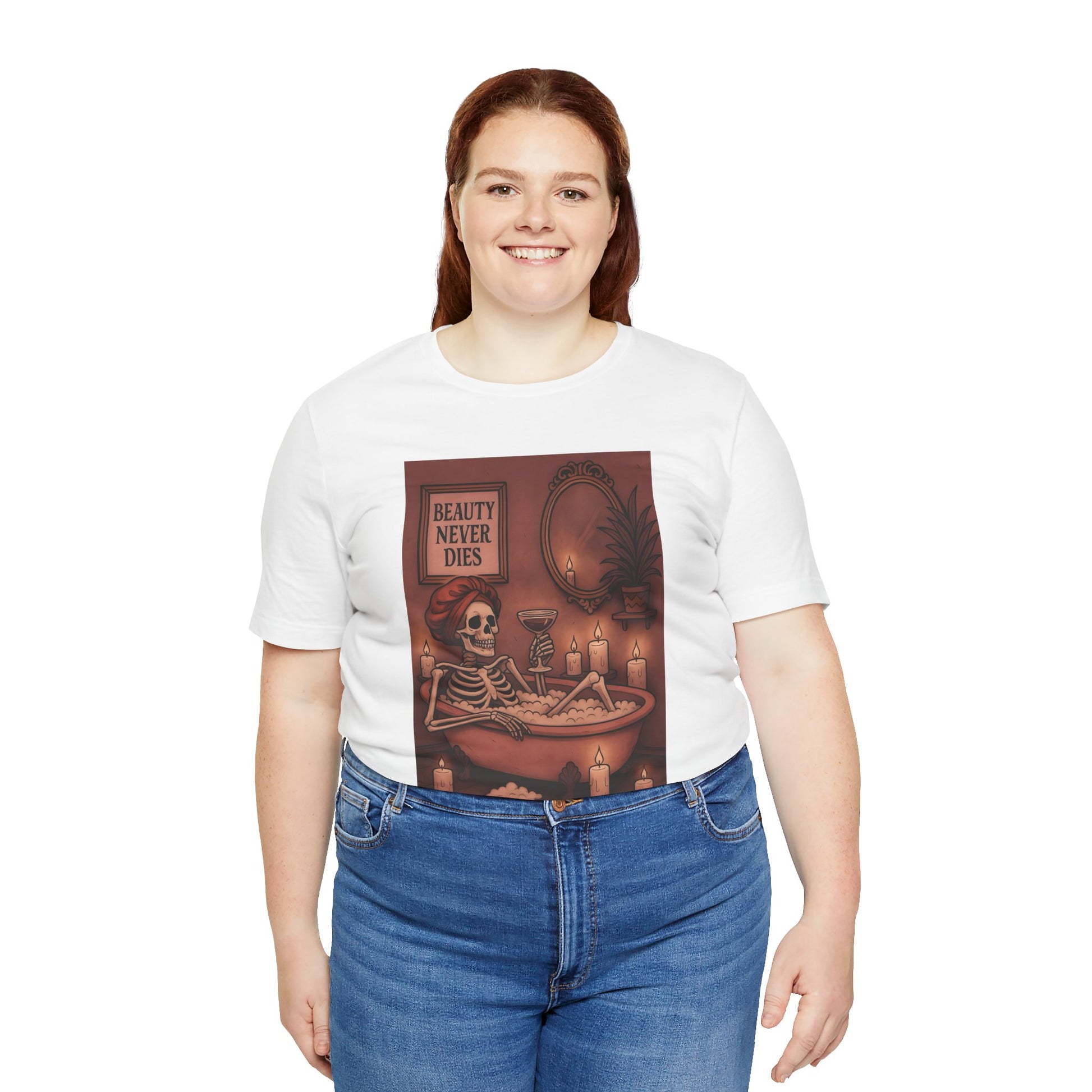 Beauty Never Dies Skelly, Unisex Tee
