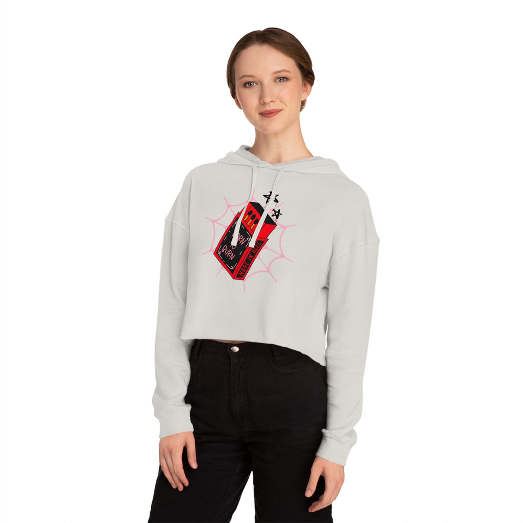Born to Burn Cropped Hoodie
